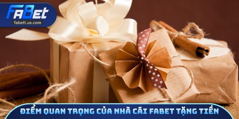 Điểm quan trọng của nhà cái FABET tặng tiền