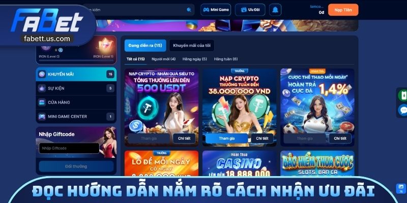 Đọc hướng dẫn nắm rõ cách nhận ưu đãi