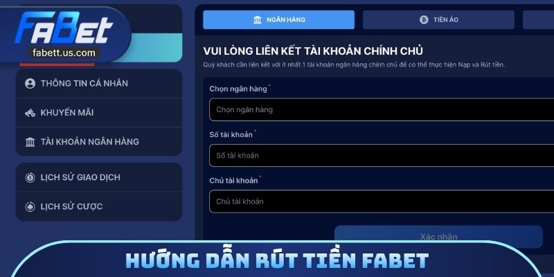 Hướng dẫn rút tiền FABET