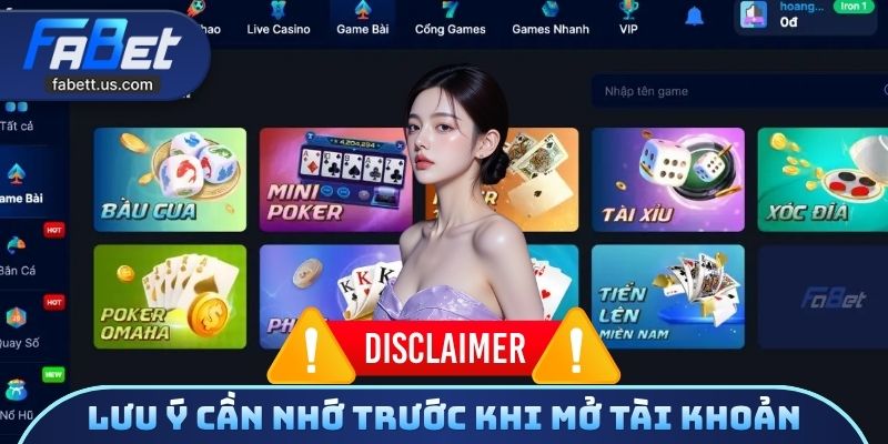 Lưu ý cần nhớ trước khi mở tài khoản