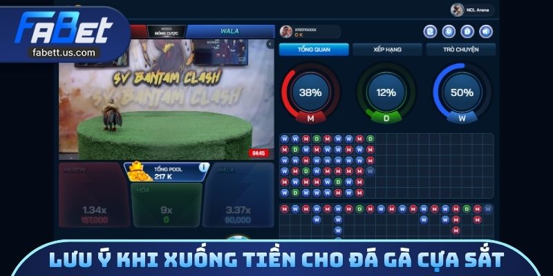 Lưu ý khi xuống tiền cho đá gà cựa sắt
