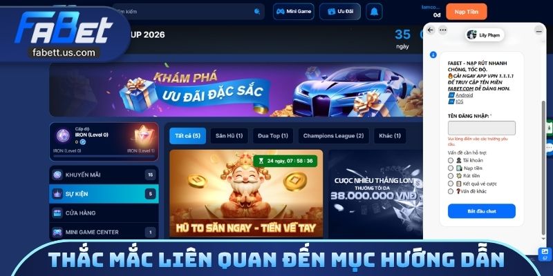 Thắc mắc liên quan đến mục hướng dẫn