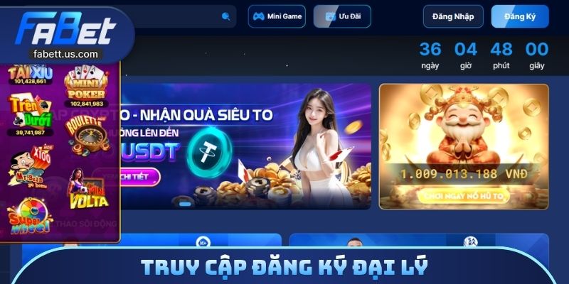 Truy cập đăng ký đại lý